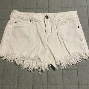 White Denim Shorts
